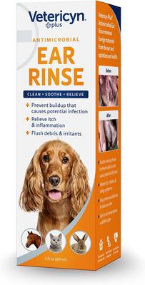 Plus Antimicrobial Pet Ear Rinse, 3-fl oz bottle
