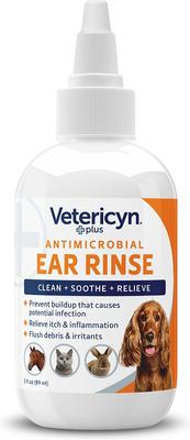 Plus Antimicrobial Pet Ear Rinse, 3-fl oz bottle