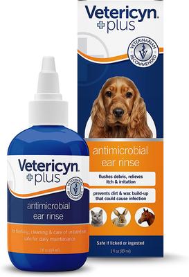 Plus Antimicrobial Pet Ear Rinse, 3-fl oz bottle