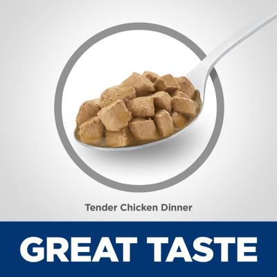 Senior Adult 7+ Tender Chicken Dinner Wet Cat Food, 5.5-oz can, case of 24