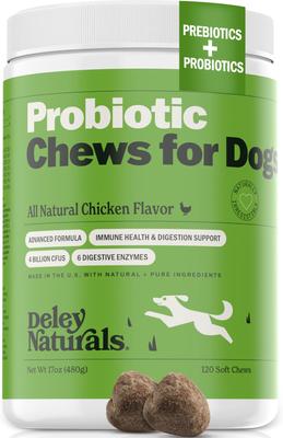 Advanced Probiotic Grain-Free Chicken Flavored Dog Supplement, 17-oz Canister, 120 Count