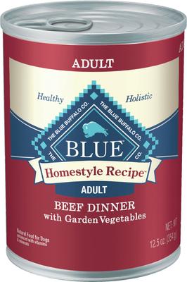 Bundle: Blue Buffalo Homestyle Recipe Senior Chicken Dinner with Garden Vegetables + Homestyle Recipe Beef Dinner with Garden Vegetables & Sweet Potatoes Canned Dog Food