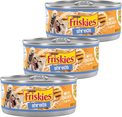 Shreds in Gravy Variety Pack Canned Cat Food, 5.5-oz can, case of 80
