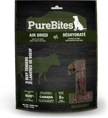 Beef Air Dried Jerky Dog Treats, 7.5-oz bag