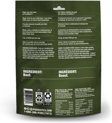 Beef Air Dried Jerky Dog Treats, 7.5-oz bag