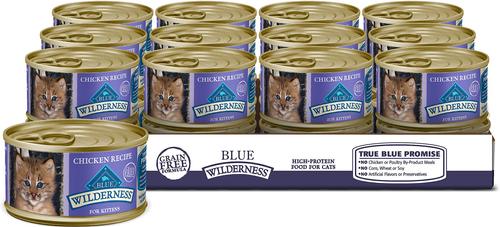 Wilderness Pate Kitten Variety Pack with Chicken & Salmon Grain-Free Cat Food, 3-oz can, case of 6