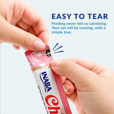 Churu Grain-Free Chicken with Cheese Puree Lickable Cat Treat, 0.5-oz tube, pack of 72