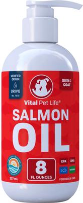 Salmon Oil Skin & Coat Health Liquid Cat & Dog Supplement, 8-fl oz bottle