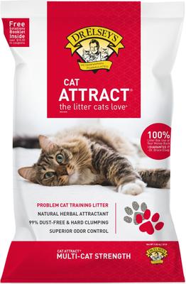 Bundle: Dr. Elsey's Precious Cat Attract Unscented Cat Litter + Burt's Bees Dander Reducing Wipes for Cats