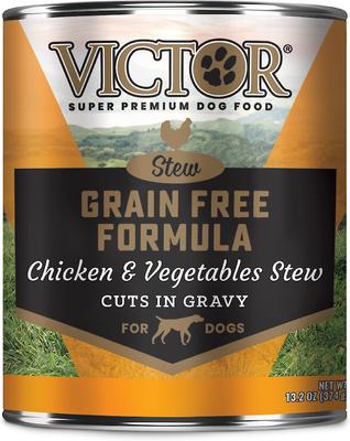 Grain-Free Chicken & Vegetables Stew Cuts Wet Dog Food or Topper, 13.2-oz, case of 12