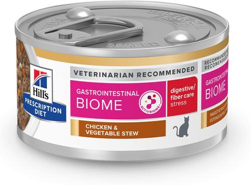 Gastrointestinal Biome Digestive/Fiber Care Chicken & Vegetable Stew Wet Cat Food, 2.9-oz, case of 24