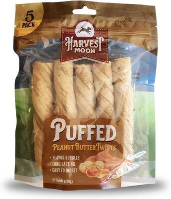 Golosina para perros con mantequilla de cacahuete inflada de 5 pulgadas, Hide Free, 5 unidades