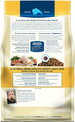 Life Protection Formula Small Breed Healthy Weight Adult Chicken & Brown Rice Recipe Dry Dog Food, 15-lb bag