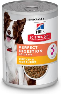 Adult Perfect Digestion Chicken & Rice Entree Minced Wet Dog Food, 12.8-oz can, 12 count