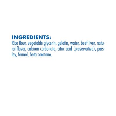 FLOSSta Dual Action Beef Liver Flavor Dental Dog Chews, 8 count