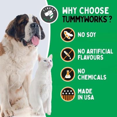 TummyWorks Probiotics & Digestive Dog & Cat Supplement, 160 scoops