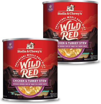 Wild Red Grain-Free Chicken & Turkey Stew Wet Dog Food, 10-oz can, bundle of 12