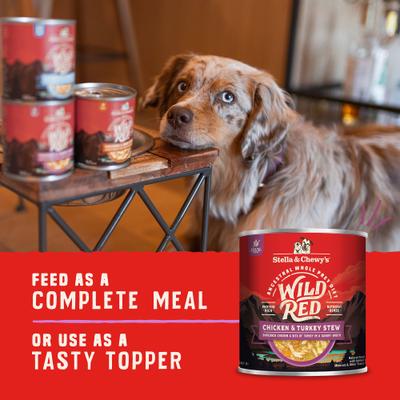 Wild Red Grain-Free Chicken & Turkey Stew Wet Dog Food, 10-oz can, bundle of 12