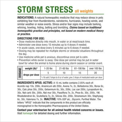 Storm Stress for Pets 20-80lbs, 450 drops