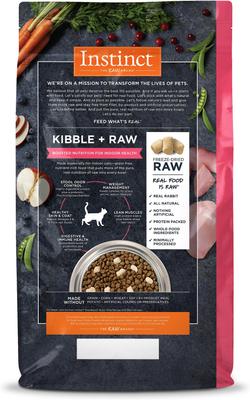 Raw Boost Indoor Real Rabbit Recipe Grain-Free Dry Cat Food, 4.5-lb bag