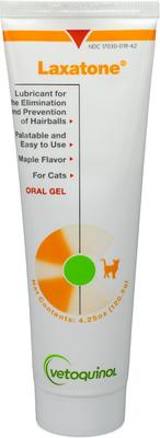 Laxatone Tuna Flavored Gel Hairball Control Supplement for Cats, 4.25-oz tube