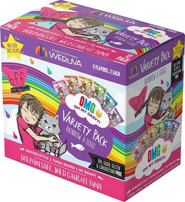 Rainbow A Gogo Variety Pack Wet Cat Food Pouches, 3-oz, case of 24
