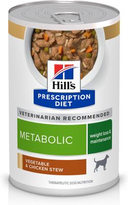 Metabolic Weight Management Vegetable & Chicken Stew Wet Dog Food, 12.5-oz can, case of 12