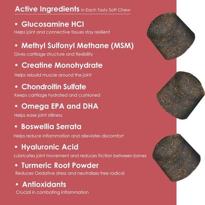 Triple Strength Soft Chew Joint Supplement for Dogs, 30 count