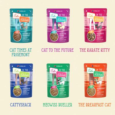 Cats in the Kitchen The Brat Pack Variety Pack Cat Food Pouches, 3-oz pouch, case of 12