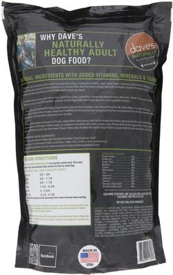 Naturally Healthy Adult Dry Dog Food, 4-lb bag