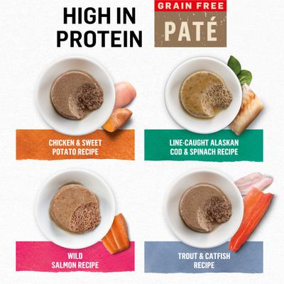 Grain-Free Pate 4 Flavors Variety Pack Canned Cat Food, 3-oz, case of 24