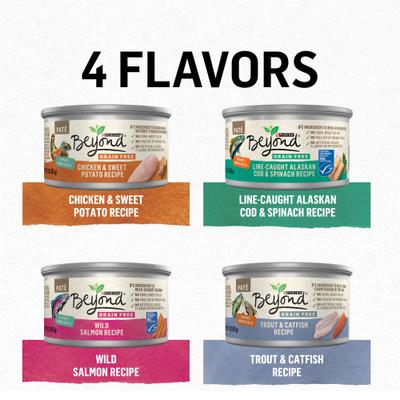 Grain-Free Pate 4 Flavors Variety Pack Canned Cat Food, 3-oz, case of 24