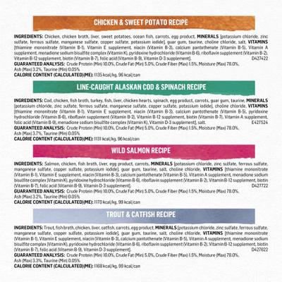 Grain-Free Pate 4 Flavors Variety Pack Canned Cat Food, 3-oz, case of 24