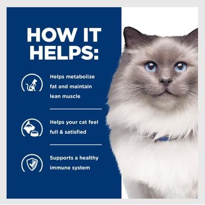 Alimento húmedo para gatos con sabor a pollo para reducción y control de peso r/d, 5.5 oz, caja de 24