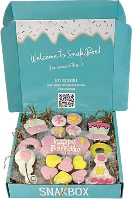 Happy Barkday Boy Box Dog Treats