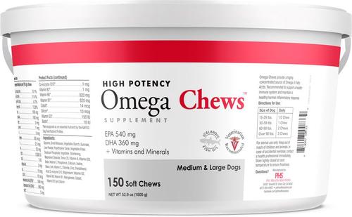 Omega Chews Medium & Large Breed Dog Supplement, 150 count