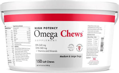 Omega Chews Medium & Large Breed Dog Supplement, 150 count