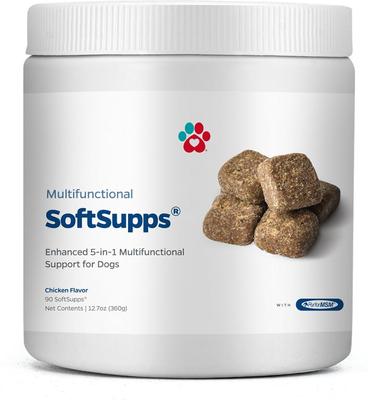 Multivitamin SoftSupps 5-in-1 Multi-Vitamin Dog Supplement, 90 count