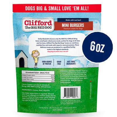 Mini Burgers Dog Treats, 6-oz bag