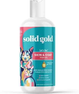 Let's Sea Wild Alaskan Fish Oil Omega-3 Skin & Coat Supplement for Dogs, 16-fl oz bottle