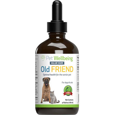 REV Old FRIEND Liquid Supplement for Large Breed Senior Dogs, sabor Tocino. 120 ml. - Pet Wellbeing