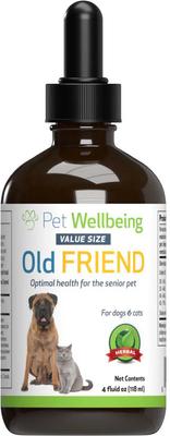 Old FRIEND Bacon Flavored Liquid Supplement for Large Breed Senior Dogs, 4-oz bottle