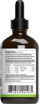 Old FRIEND Bacon Flavored Liquid Supplement for Large Breed Senior Dogs, 4-oz bottle