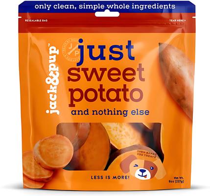 Just Sweet Potato Natural Dog Chew Treats, 8-oz bag