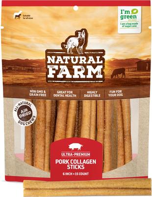 Pork 6-in Collagen Sticks Dog Treats, 5 count