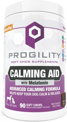 Progility Calming Aid with Melatonin Soft Chew Supplement for Adult Dogs, 90 count