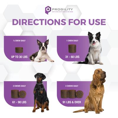 Progility Calming Aid with Melatonin Soft Chew Supplement for Adult Dogs, 90 count