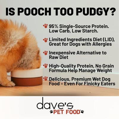 95% Premium Beef & Beef Liver Pate Grain-Free Recipe Canned Wet Dog Food, 12.5-oz, case of 12