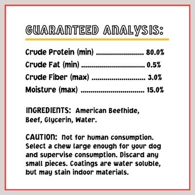 Twistedz 5-inch Beefhide Beef Flavored Twist Sticks Dog Hard Chews, 20 count