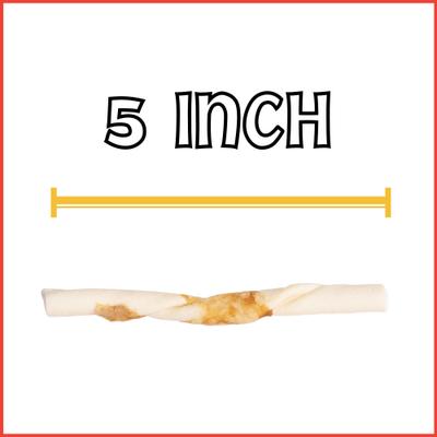 Twistedz 5-inch Beefhide Beef Flavored Twist Sticks Dog Hard Chews, 20 count